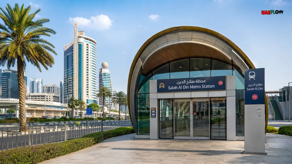 Salah Al Din Metro Station Dubai